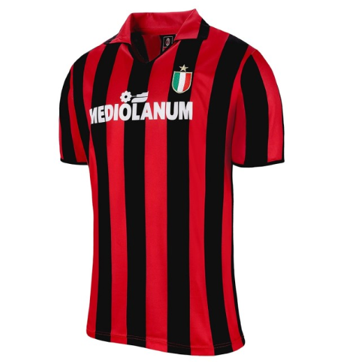 1988-1989 AC Milan Retro Home Kit Soccer Jersey